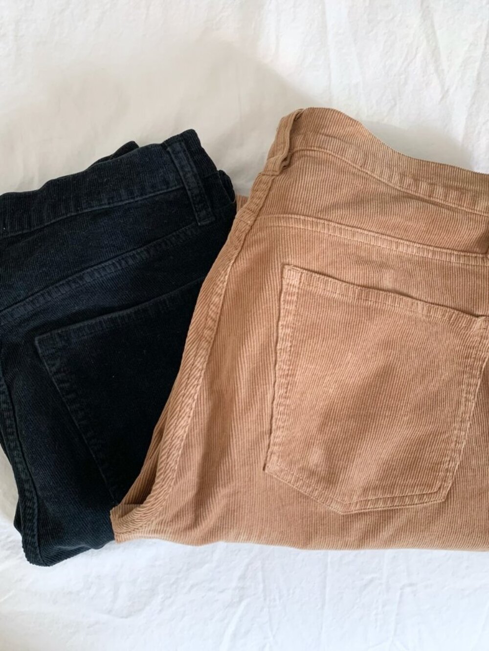 J.Crew *Lot of 2* Vintage Slim-Straight Corduroy Pants Black brown Size 28